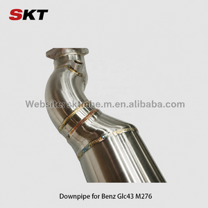 Downpipe สำหรับ GLC43 Benz AMG X253 GLC450 M276 3.0T ท่อหน้าสแตนเลส2017 + - Product Image 6