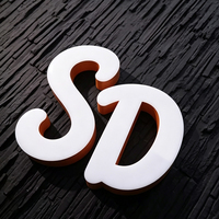 Letras de Canal LED 3D Personalizadas de Acero Inoxidable IP54 Impermeables Multicolor Iluminadas para Negocios/Comercios en Exteriores