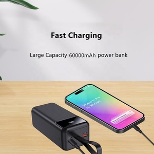 Logo personnalisé <span class=keywords><strong>50000</strong></span> mAh Powerbank Banque d'alimentation de plus grande capacité Banques d'alimentation portables <span class=keywords><strong>50000</strong></span> mah Double chargeur USB avec lampe de poche - Product Image 3