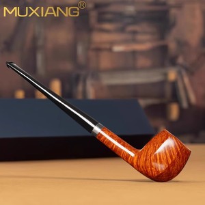 MUXIANG Briar Wood Tobacco Pipe Straight Stem Billiards Style Lightweight Men's Smoking Pipe - Product Image 2