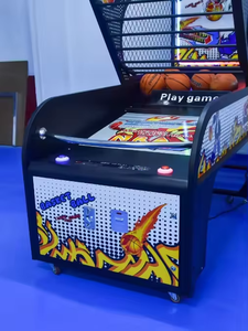 เครื่องเกมอาเขตเล่นบาสเก็ตบอลและชกมวยทำจากโลหะชุดสนุกพร้อมกระดาน LED - Product Image 5