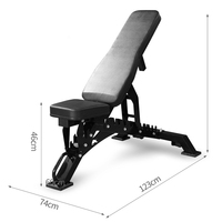 Banc de musculation réglable robuste pour haltères et press de poitrine – Équipement de gym commercial