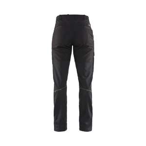 BLAKLADER - 716618459933D21 Women's Service <b>trousers</b> with <b>stretch</b> <b>Black</b>/Yellow - EAN 7330509800126 WORK <b>TROUSERS</b> - Product Image 2