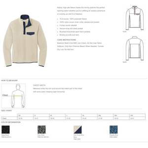 Pull-over unisexe à broderie personnalisée F140 en polaire personnalisée pour l'extérieur avec fermeture à pression et textes du logo - Product Image 6