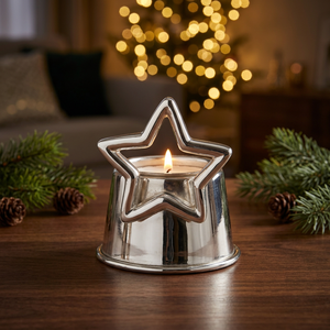 Silver-Plated Star <b>Tea</b> <b>Light</b> <b>Holder</b> - Product Image 4