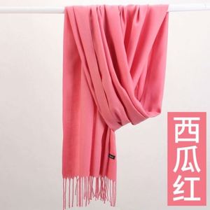 Wholesale Fashion Soft Feeling Pure Color Long Acrylic Winter Scarf for Women Multifunction Custom Brand Outdoor Activities - Product Image 5