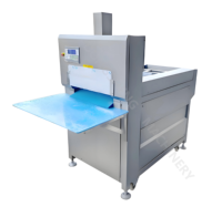 Machine à découper les brochettes de bœuf et de mouton surgelés pour la cuisine / Machine à découper la viande automatique de petite taille à haute efficacité