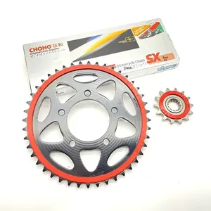 Juego de <span class=keywords><strong>Cadena</strong></span> para Motocicleta Compatible con Huanglong BJ300GS BN302 TNT302, Modificación de <span class=keywords><strong>Cadena</strong></span> Silenciosa, Tamaño del Piñón, Sello de Aceite - Product Image 1