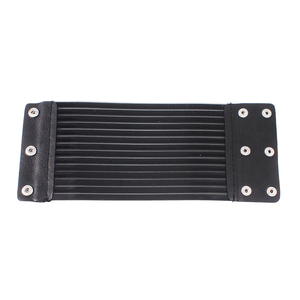 Bracciale <span class=keywords><strong>in</strong></span> <span class=keywords><strong>Pelle</strong></span> Punk HANSIDON, Braccialetto Fatto a Mano per Donne, Lega di Zinco Placcata Argento/Oro, Design Geometrico Unisex di Tendenza - Product Image 6