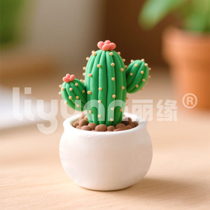 Chất lượng cao siêu nhẹ đất sét Chậu hoa tự làm đồ chơi thiết lập không khí khô bán buôn tính năng mới - Product Image 2