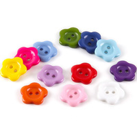 Boutons en résine personnalisés blancs de 22 mm à 2 trous, forme ronde avec motifs cœur et champignon, pour chemises d'enfants, couture DIY