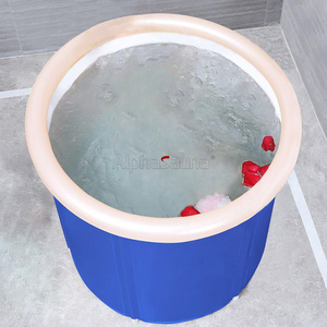 自立型バスルーム折りたたみ式バケットバレルアイスバスタブポータブル折りたたみ式バスタブ大人用のカスタマイズされたアイスバス - Product Image 1