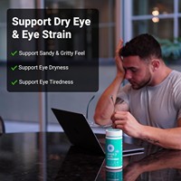 AREDS 2 PLUS Gélules de soutien visuel, Mélange de Lutéine, Zéaxanthine, Astaxanthine, DHA et Safran, 120 unités