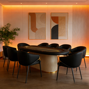 Table de <span class=keywords><strong>poker</strong></span> professionnelle de luxe de qualité casino, table de <span class=keywords><strong>jeu</strong></span> durable pour les fêtes et le divertissement - Product Image 1