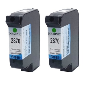 Cartouches d'encre verte à base de solvant de 25,4 mm (1 pouce) 2870 pour imprimantes jet d'encre en ligne Tij2.5 – Vente chaude - Product Image 1
