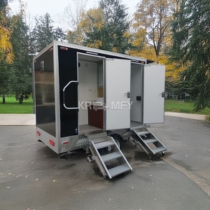 Baño Portátil de 2 Estaciones, Baño para Bodas al Aire Libre, Remolque de Baño de Lujo - Product Image 2