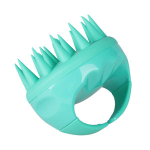 Champú de silicona para el cuero cabelludo Cepillo de masaje Peine de lavado Ducha Cepillo de pelo Masajeador de cuero cabelludo - Product Image 4