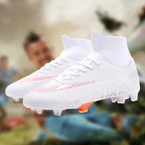 Free Combination of Colors Black Football Sports Training Shoes Men AG Turf Football shoes Soccer Boots NAIKEWAY Football Shoes