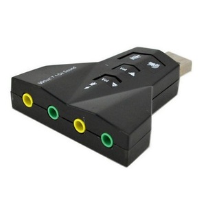 Carte son USB 7.1 canaux, mini adaptateur audio avec doubles prises casque et - Product Image 5