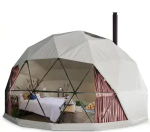 6M Diamètre Igloo Dôme Géodésique Structure En Acier Camping Tente Hôtel Dôme De Luxe Pour L'extérieur