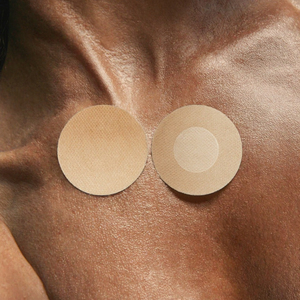 <span class=keywords><strong>JOGOGO</strong></span> Couvre-tétons invisibles non-tissés imperméables anti-frottement pour hommes (formes rondes/fleur) pour les irritations sportives - Product Image 2