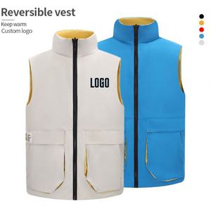 Chalecos Personalizados para Hombre, Chalecos de Invierno para Exteriores con Capucha, Forro Cortavientos, Chalecos de Trabajo Personalizados con Logotipo, Chalecos para Mujer - Product Image 3