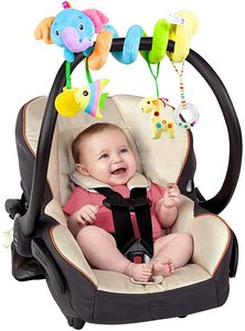 Custom <strong>Car</strong> <strong>Seat</strong> <strong>Toys</strong>, Baby Activity Spiral Plush Stroller bar <strong>Toy</strong> Accessories, Crib <strong>Toys</strong> with Bell for Boy or Girl - Product Image 3