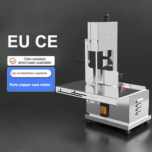 Maquinaria para Procesamiento de Carne, 220V 1100W, Máquina Cortadora de Carne y Huesos de Pollo, Sierra de Cinta para Cortar Carne Congelada - Product Image 3