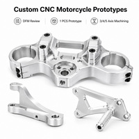 Prototypage rapide de pièces de moto en aluminium sur mesure par usinage CNC de précision 3/4/5 axes, échantillon de prototype, révision DFM