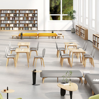Table rectangulaire en bois massif au design simple et élégant, tables et chaises de café de haute qualité pour l'intérieur, vente en gros