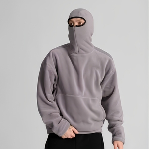 Sudadera con capucha para hombre, forrada de sherpa, con estilo retro streetwear, desarrollo de muestra para tiendas de ropa en línea — 103 caracteres - Product Image 1