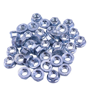 Tuercas de Brida Galvanizadas GB6177 M8, Paquete de 500 Piezas, Tuercas de Acero al Carbono Resistentes a la Corrosión para Generadores, Accesorios Premium para Generadores - Product Image 1
