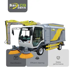 Non-motorized Road Leaf Collection And Cleaning Baiyi T50 Pure Electric Leaf Collection Truck
