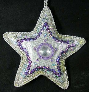 Unique Zari Embroidery Beautiful Christmas <b>Ornament</b> - Product Image 6