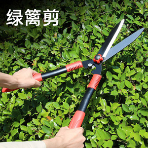 Green Smooth Adjustable Hedge Shears 45-60 Cm High Carbon Steel Chrome Plated For Garden Trimming - Product Image 2