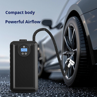 Portable 12V ABS Single Cylinder Car Inflator Pump for Electric Bicycle and Motorcycle with Digital Display Tire Pressure Gauge