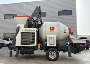 Bomba mezcladora de hormigón con motor diésel JBS40, bomba de hormigón móvil a la venta - Product Image 2