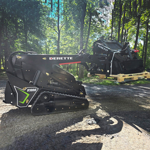 Pompa Hidrolik <span class=keywords><strong>Mini</strong></span> Skid Steer <span class=keywords><strong>Loader</strong></span> Kubota Diesel V1000 Berkualitas Tinggi dari Cina, 25HP EPA, Dilengkapi Bucket Grapple dan <span class=keywords><strong>Remote</strong></span> Control - Product Image 1