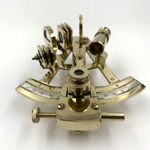 Handcrafted Solid Brass Nautical Sextant <b>Antique</b> Marine Navigation Instrument Vintage Maritime <b>Compass</b> Collectible Desk Decor - Product Image 1