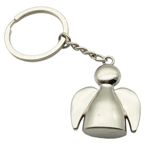 Groothandel Custom Festival Geschenken Metalen Ontwerp Grappige Sleutelhanger Zinklegering Beschermer 3d Engel Sleutelhanger Kan Laser Gegraveerd Logo - Product Image 2