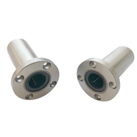 Roulements linéaires à billes en acier chromé à bride circulaire P6 de précision LMF10UU pour machine CNC