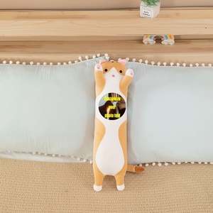 Customized Plush Toy Long <b>Cat</b> Pillow pp Cotton Filling Can Be Customized with Pictures and Customizable logo Packaging <b>Tag</b> Label - Product Image 5