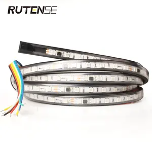 RUTENSE 12v 24vトラックデコレーションライトフレキシブルDRLLEDストリップライト120cm 150cm 200cmdrlストリップライト (車のトランク用)