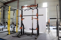 Machine Smith multifonctionnelle Equipement de fitness Lit d'haltérophilie Rack de squat Rameur Machine Smith portique