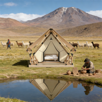 Carpa de Camping de Lujo del Tamaño de un Palacio |   Diseño de Cabaña Tipo Resort con Ventilación Inteligente |   Refugio Premium Resistente a la Intemperie para Glamping Familiar