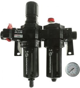 BL64-601 3/4 FRL, Automatic Drain, 40um Filtration Size - With <b>Gauge</b> - Product Image 1