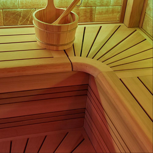 <span class=keywords><strong>Sauna</strong></span> Exterior de Gran Tamaño con Diseño de Pérgola Estilo Chino, <span class=keywords><strong>Sauna</strong></span> de Vapor Móvil de Lujo para 4-6 Personas - Product Image 4
