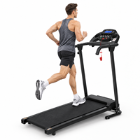 Tapis de course électrique portable SHULI personnalisé, pliable, 7,5 mph, pour usage domestique et salle de sport, avec affichage des calories