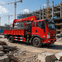 Grue mobile montée sur camion, contrôle précis, grande capacité pour les travaux de construction et d'infrastructure