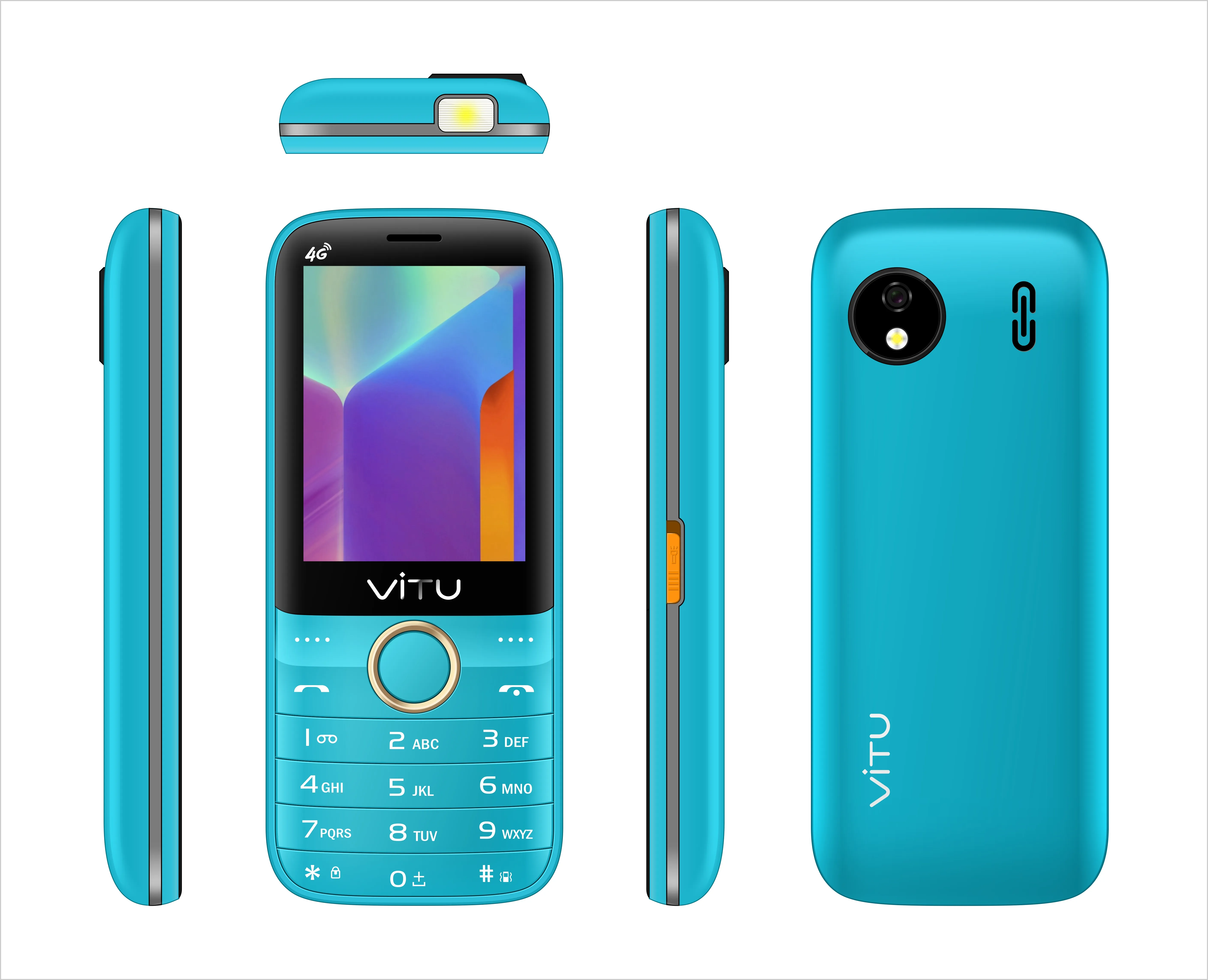 Popolare nuovo prodotto Dual Sim Slim Feature Phone prezzo basso LOGO personalizzato 4G Volte Feature Phone 2.8 "Feature Batton Mobile Phones